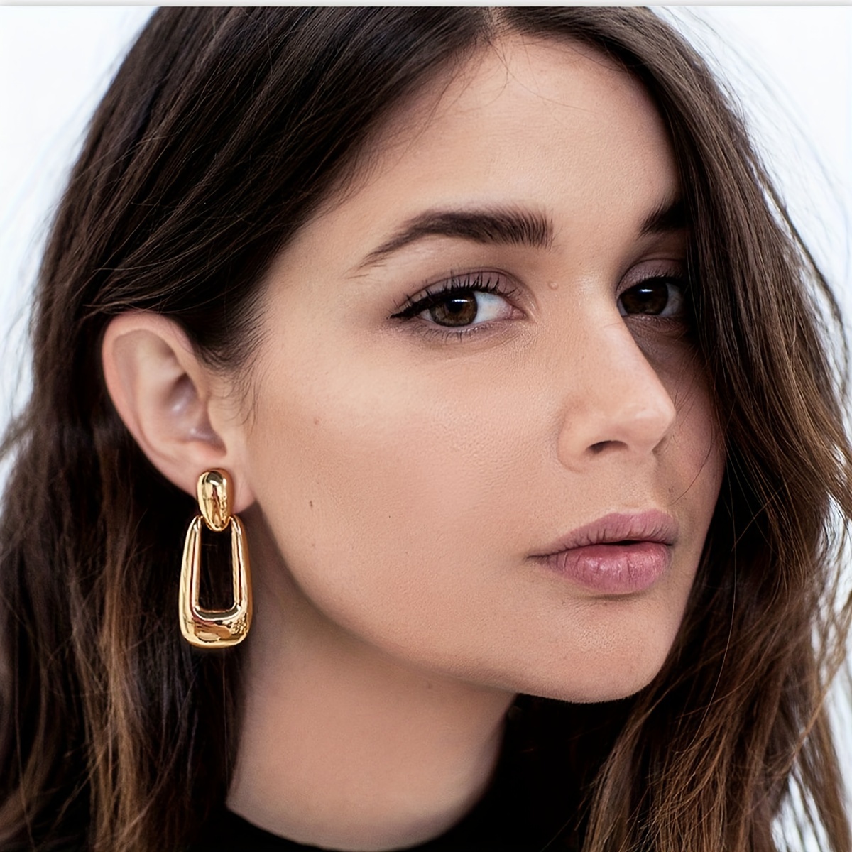 

Boucles d'Oreilles Pendantes Géométriques d' - Polyvalentes & , de Zinc