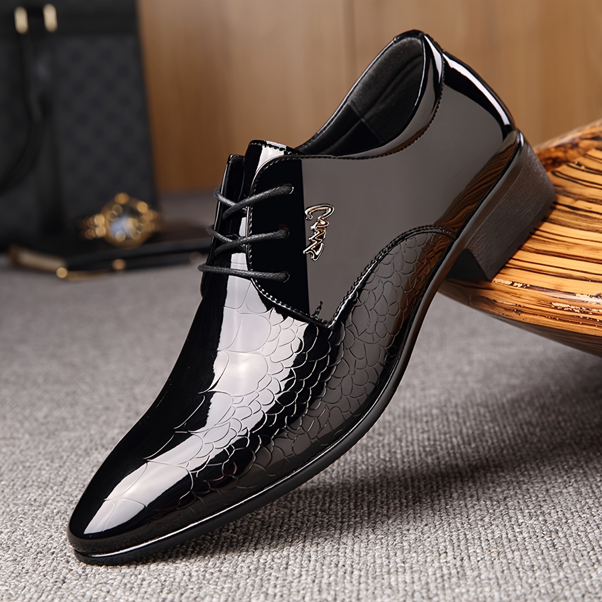 's Business Casual Dress Shoes - Black Formal Shoes For Youth, Students, Work, Wedding, Commuting, And Social Events