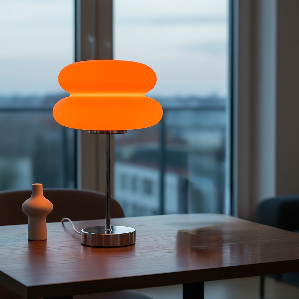 Lampe de bureau design " double champignon "