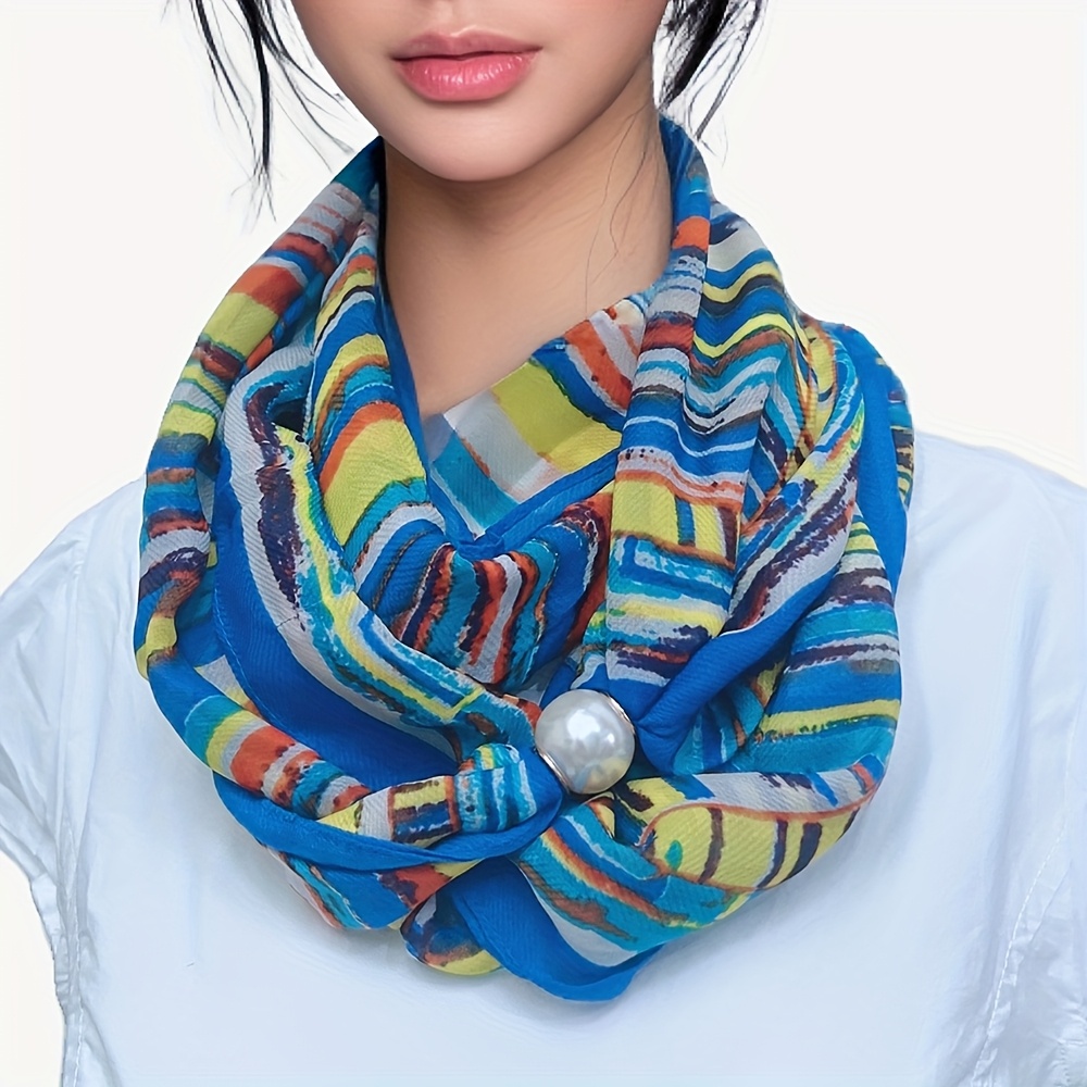 Extended 3-loop Scarf, Expandable Women's Decorative Autumn/winter Neck Warmer, -friendly Y Scarf, New