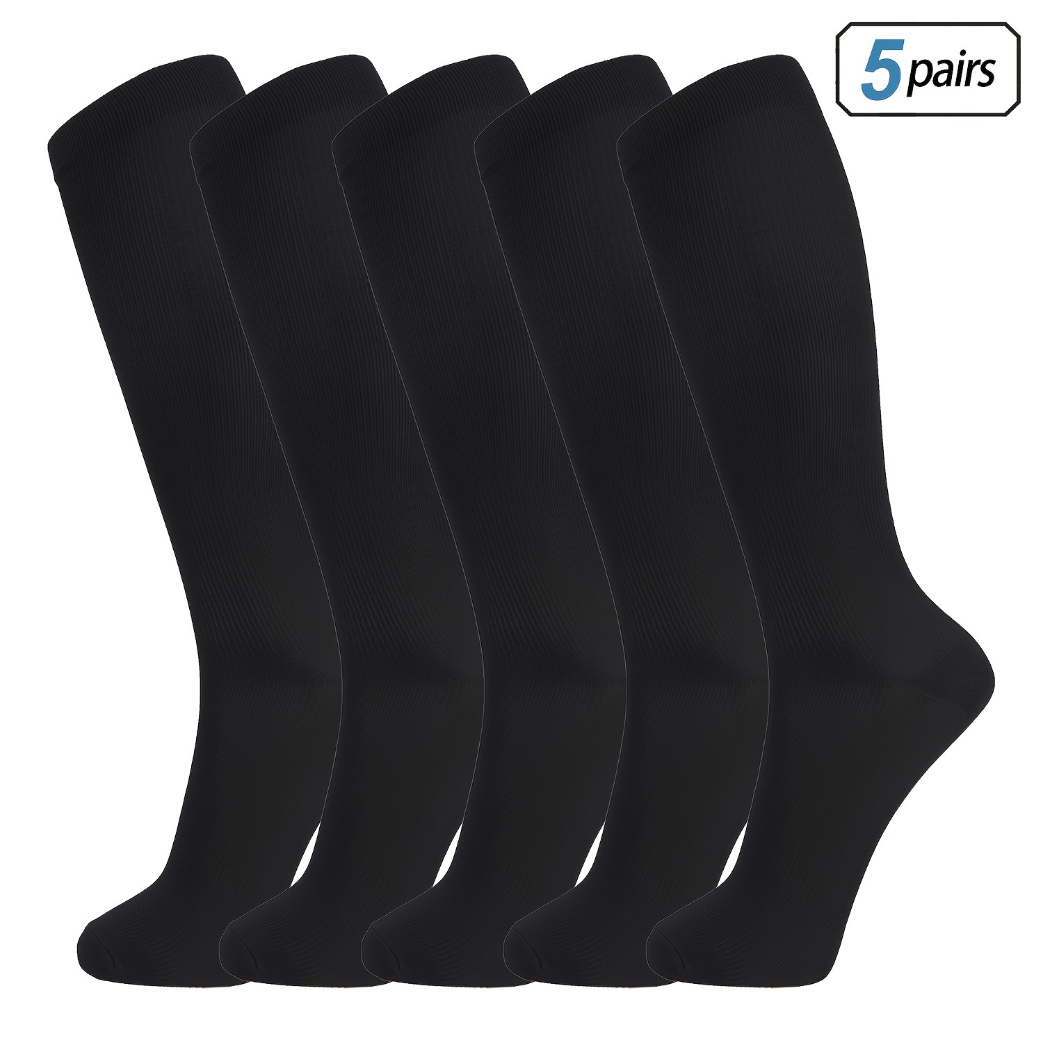 

5pairs Men' Color Breathable & Fitness Casual Socks Daily Workout