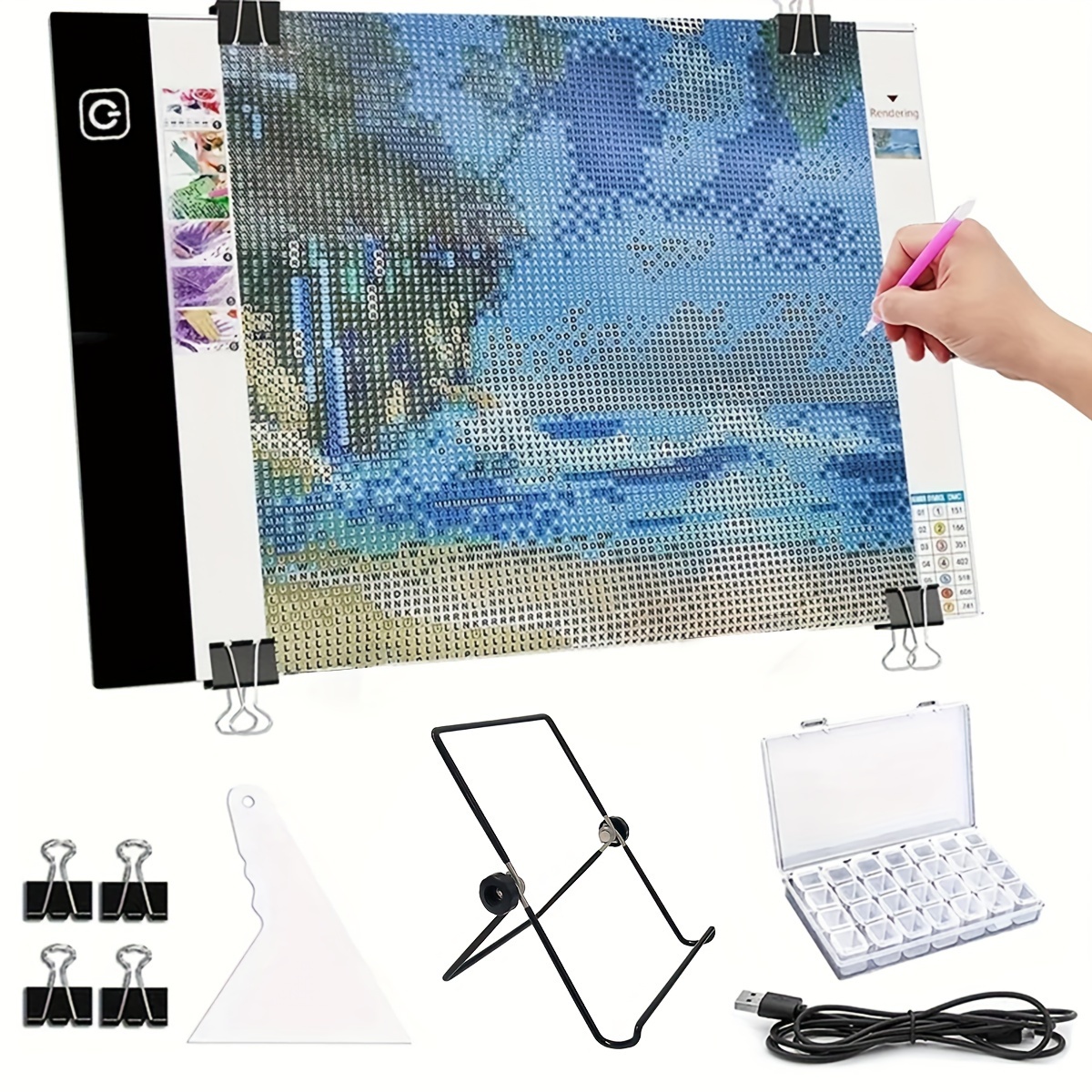 

Adjustable Led Light Mat For Diamond Painting - Usb Powered, 3-level Brightness, Acrylic, A5/a4/a3 Sizes Available