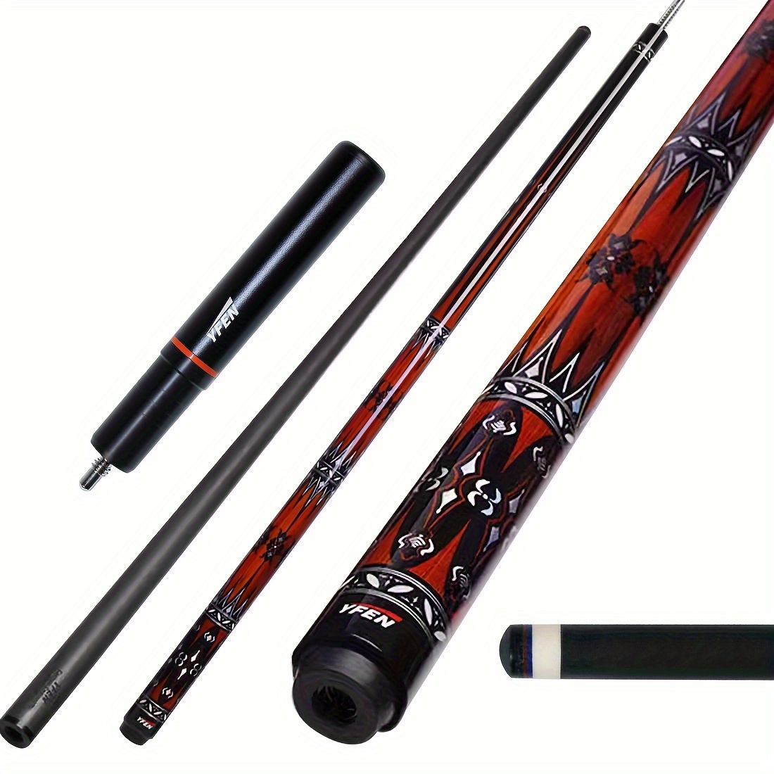 新品ケース付き！YFEN-JANYINGキュー、ウェービージョイント、バット 新品ケース付き！YFEN-JANYINGキュー、ウェービージョイント、バット