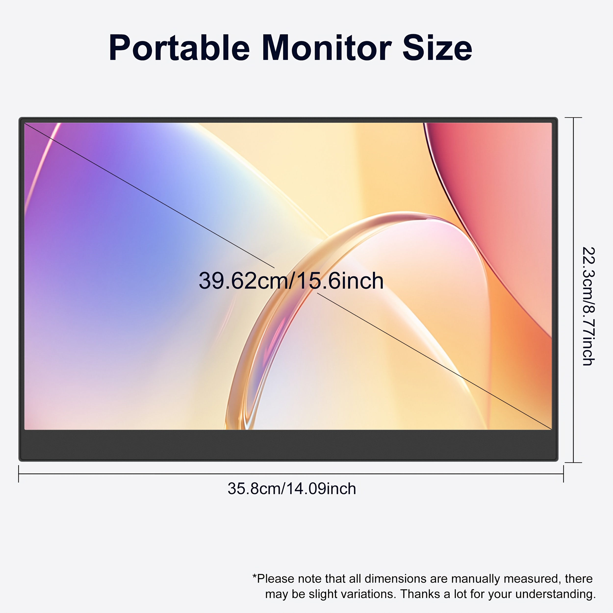 nseovs 15.6 пренослив монитор со 1920×1080p fhd ips панел, 72% srgb,  , 178° ултра-широк преглед, вградени звучници, двоен type-c & hdtv, за еднокаблена конективност, таблет, монитор за лаптоп, екран на монитор, монитор за pc Детали за производот 8
