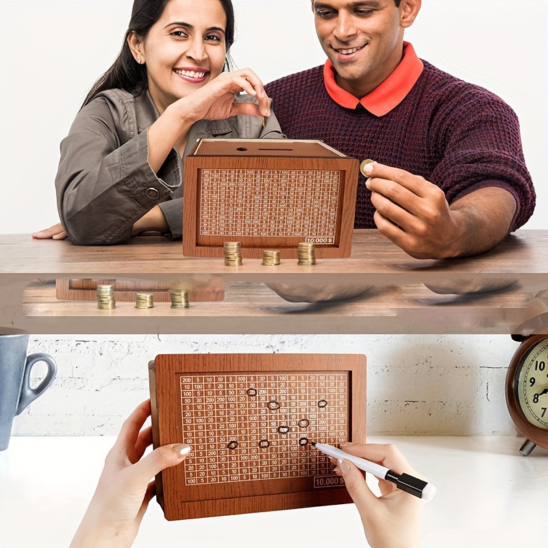 decorative wooden bank saving featuring a - Temu United Arab Emirates