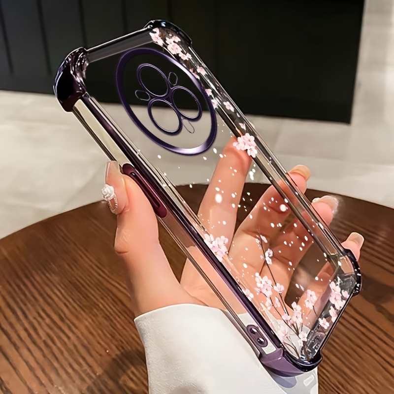 TEMU Чохол для телефону - Підходить для Realme 11 4G, 11 Pro, 12 5G, 12 Pro Plus, 12 Pro, 13+ 5G, 13 Pro Plus, 14 Pro, 14 Pro Plus, Прозорий