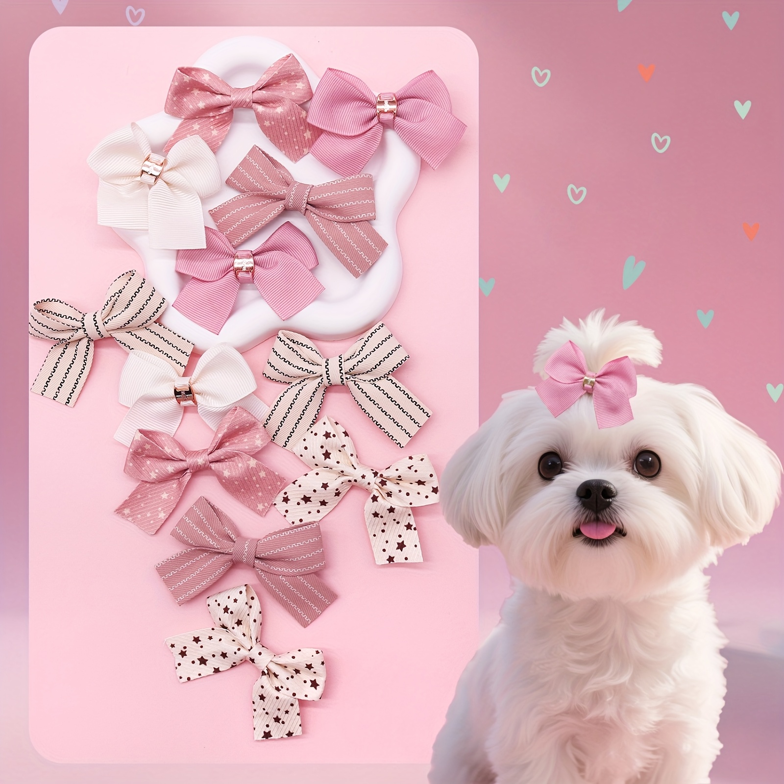 INNERDIVA Hunde-Haarspange, Gepunktet, Acetat, 8,9 X 4,6 Cm – Niedliche Haarklammer Für Hundeliebhaberinnen