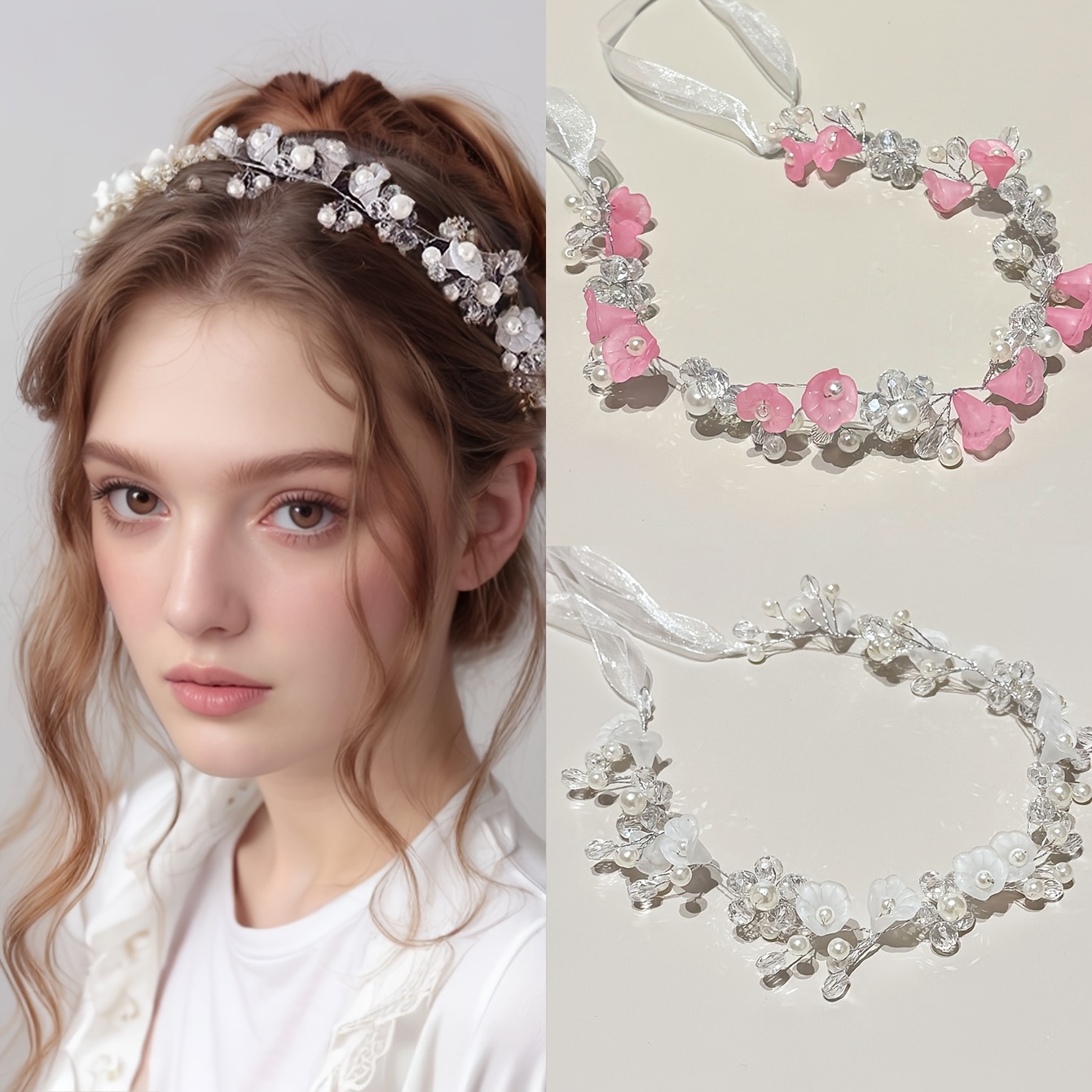 1pc multicolor   headband princess headpiece   headband wedding hair accessory flowery style mixed color   dance scene   resin main material non textile weaving method none   materials   valentines day and mardi gras day 0