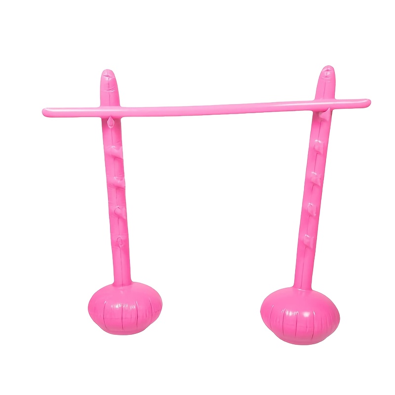 Portable Inflatable Adult Limbo Game Set - Durable Air-Puffed Limbo Sticks - Perfect Interactive Outdoor Celebration Game for Family Festivals, Gatherings & Beach Fun