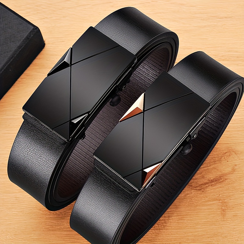 

Men's Classic Fashion Belt - Durable, Stylish & Perfect For Business Or Casual Wear - Ideal Gift With Automatic Alloy Buckle