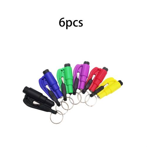 mini car safety hammer pendant car keychain accessories portable window breaker seat belt cutter for emergency escape used for hanging car keys mobile phones wallets suitable as gifts for family and employees