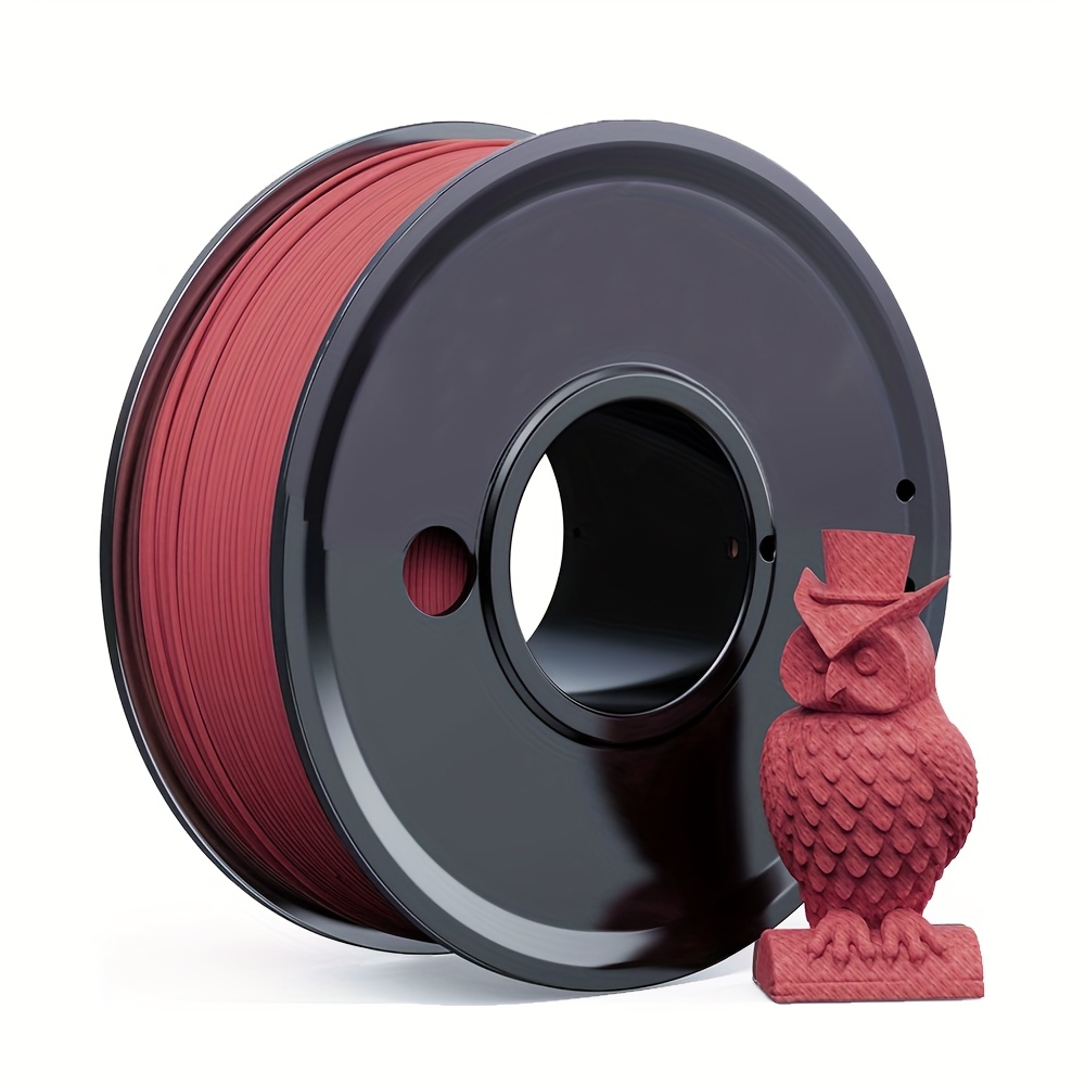Image of Wood Pla Filament, Red//sandal/yellow Wood Filament 1.75mm, 3d Printer Filament 200g Spool ( 30% Fiber)