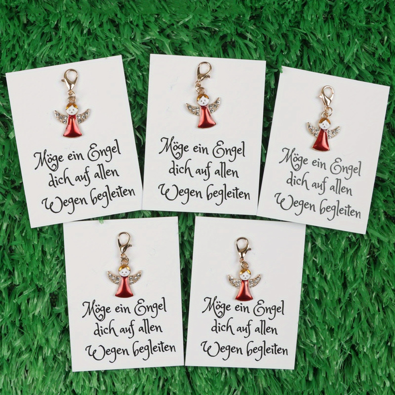 5pcs, Red Keychain Gift, Christmas Keychain Gift, Guardian Red Keychain Gift, Perfect Red Keychain Gift For