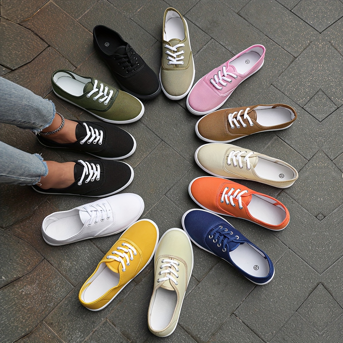 canvas shoes sold on Temu United States