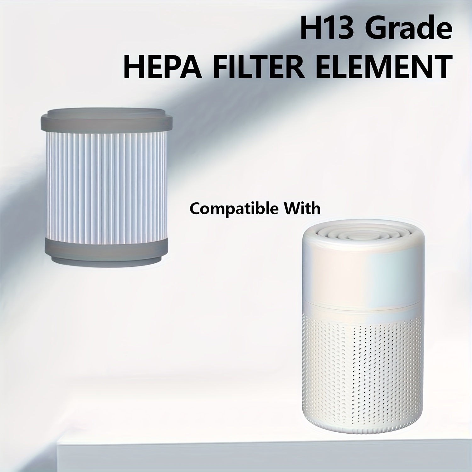 

1pc/2pcs Ej-jhq01 Compatible H13 Filter Replacement, Activated Pre- For , Smoke, , And Formaldehyde Removal - Plastic