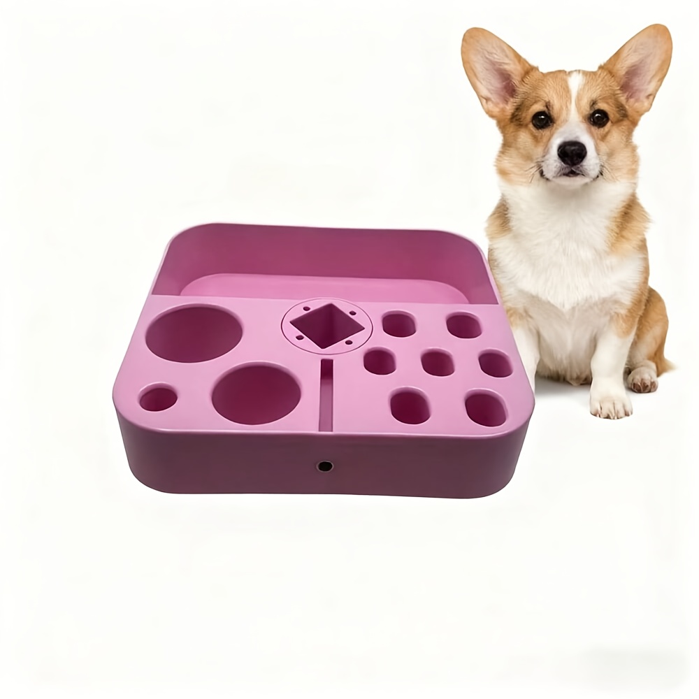 TEMU Plateaux de rechange compatibles avec d'outils de salon pour animaux de compagnie - Support de rangement multi-trous avec porte-outils, étagère