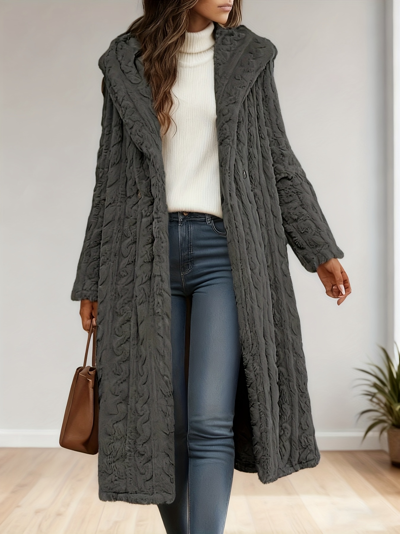 Elegant Women's Long Cardigan