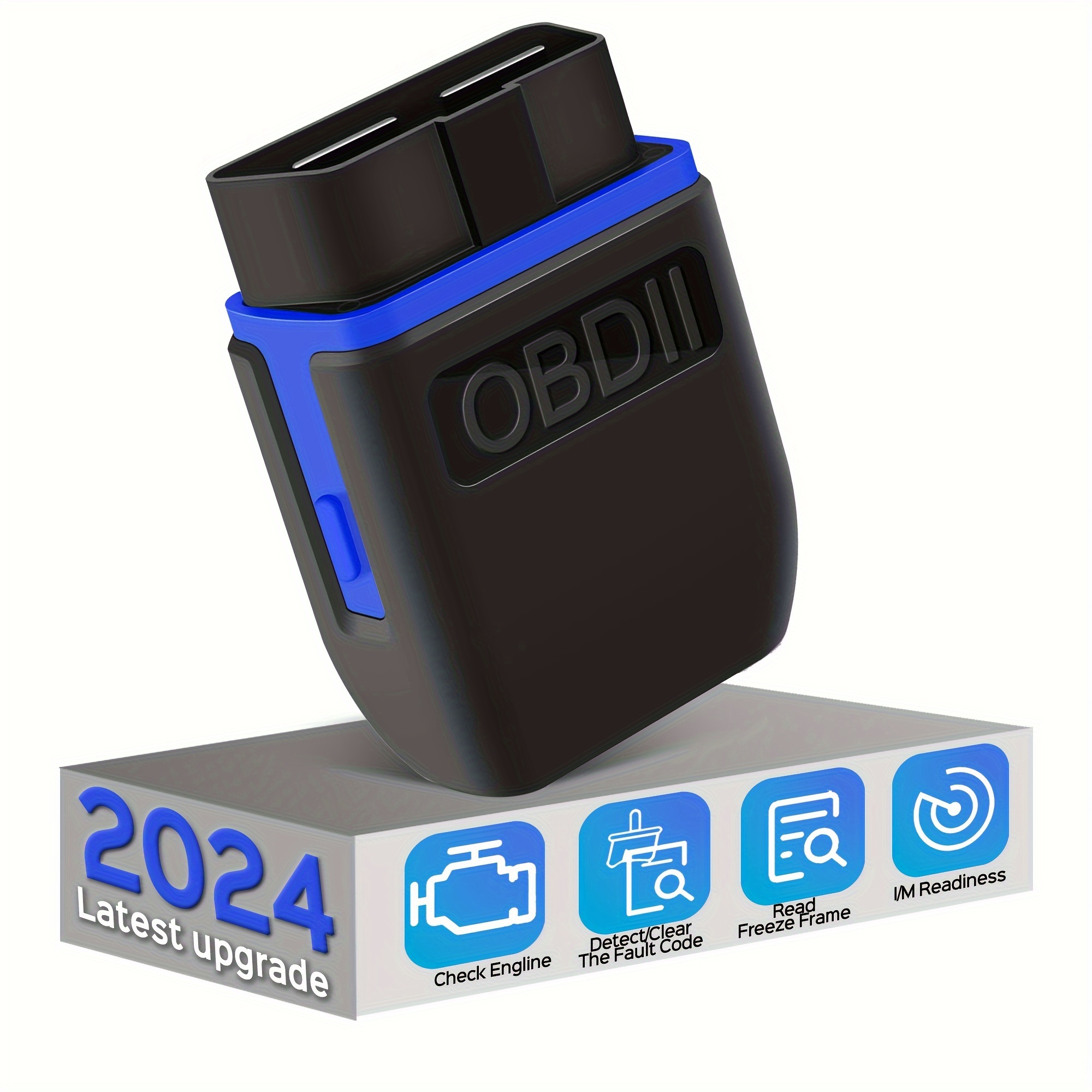 OBD2 Scanner Bluetooth - Car Scanner for iOS & Android – OBD2 Reader V2.1, Car Accessories, Other, Accessories