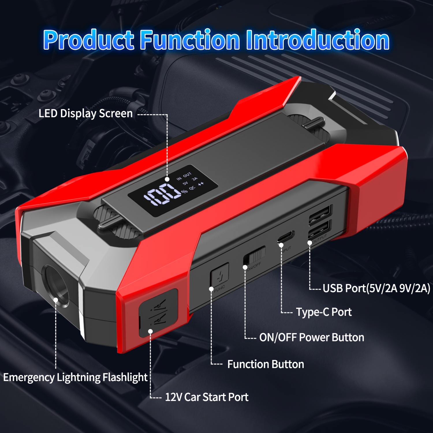 

39800mah Multipurpose : Rapid 12v Charge For Cars, Trucks & More, Safe & Durable Battery Maintainer