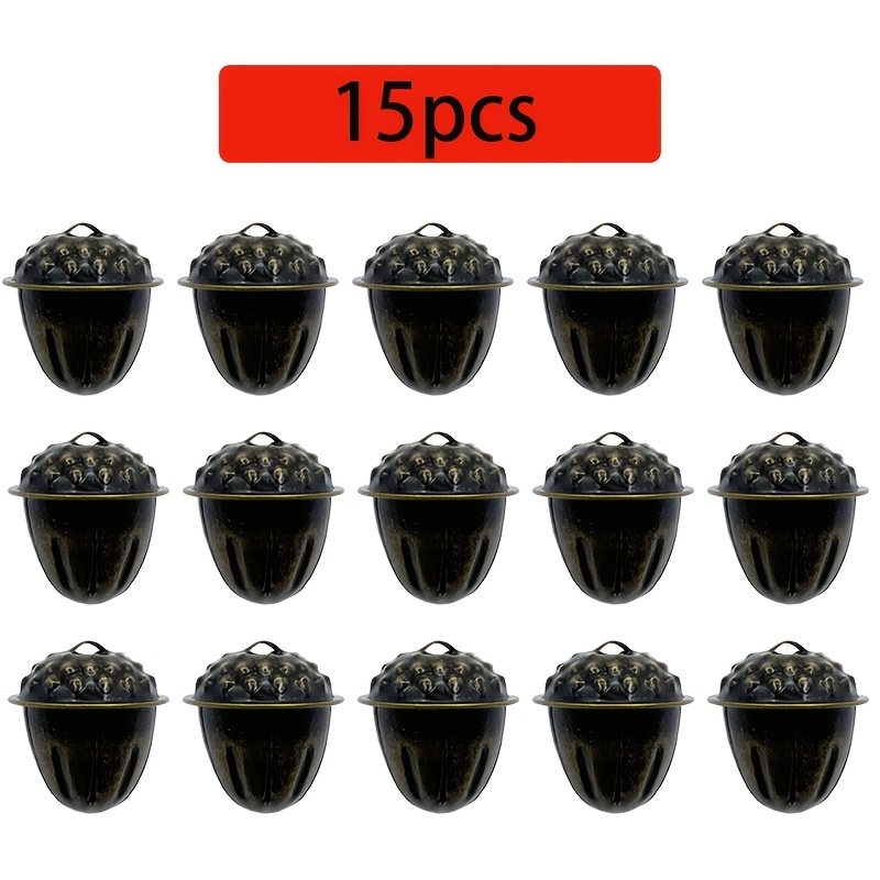 Image of 15 Christmas Bell Pendant Wind Chimes Retro Jingle Pendant Holiday Outdoor Decoration Bell , Easy Style
