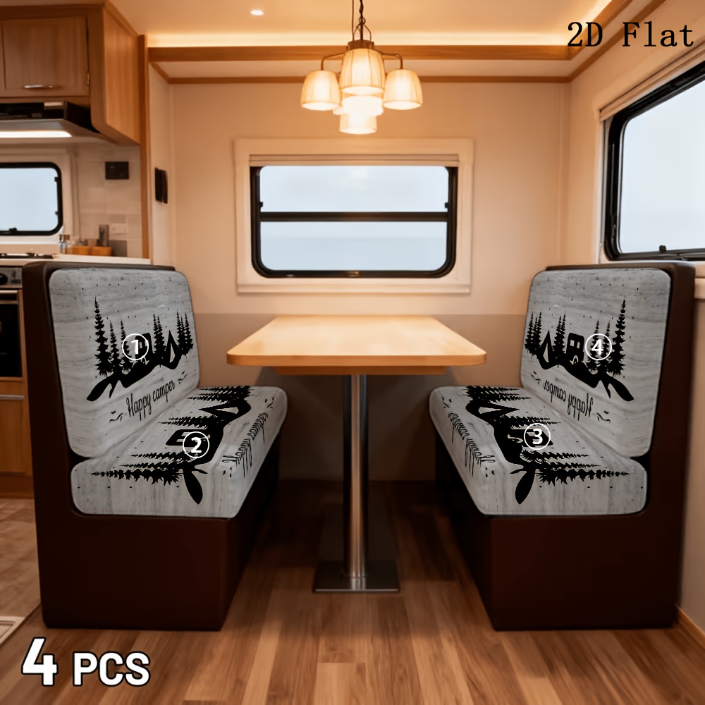 TEMU Housse de canapé pour camping-car, style moderne minimaliste, motif texte "", décoration d'automne, style bohème, housse de siège de camping-car
