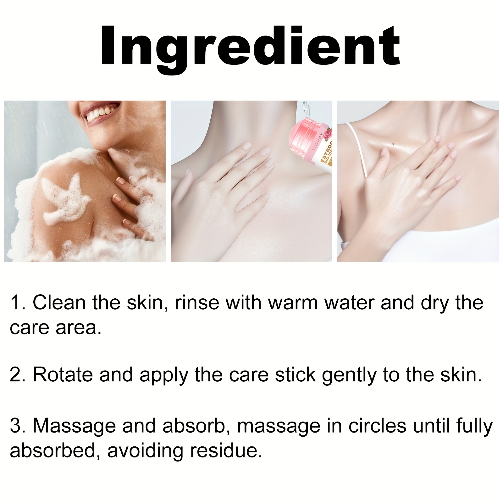 Women's Emotional Care Cream, Gentle Body Cream, Natural Estrogen, Ginseng, Black Cohosh, Green Tea, Red Clover, Alcohol-Free, Refreshing Scent, Suitable for All Skin Types, 2 Jars
