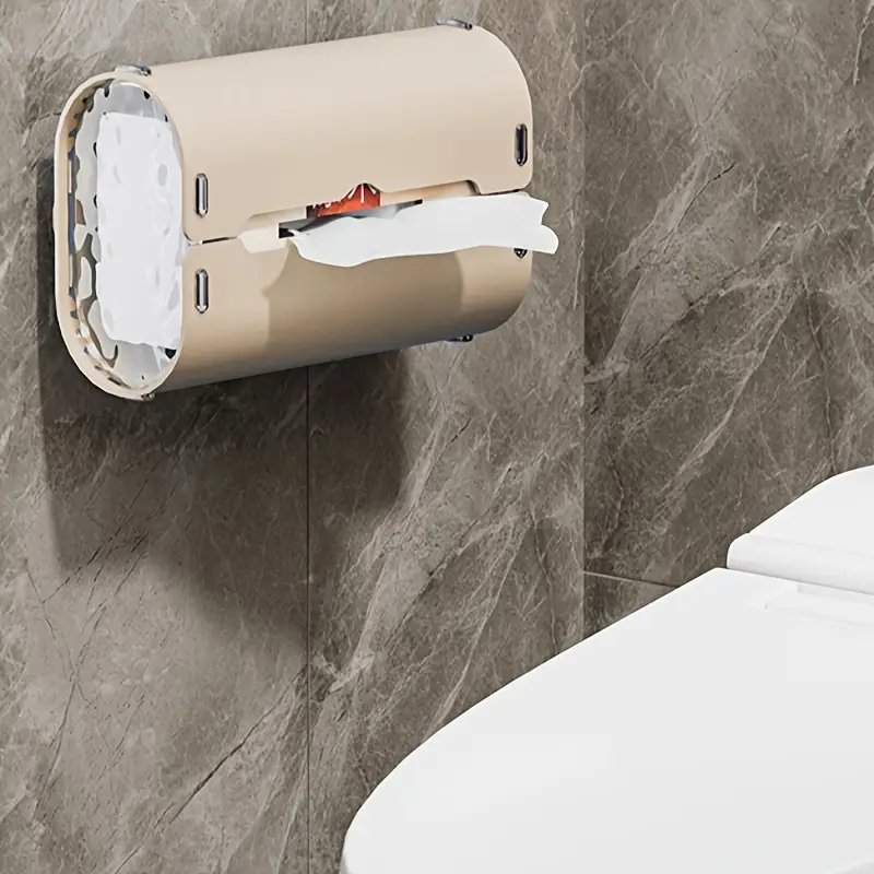 wall mounted tissue holder plastic non marking hanging paper towel dispenser for kitchen bathroom and car Product details 3