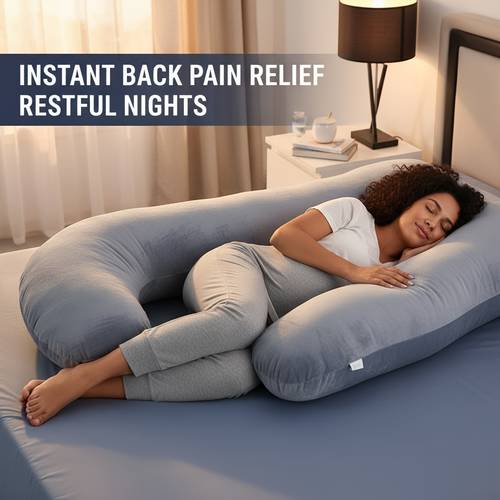 69 60in extra large pregnancy full body sleep pillow j shaped neck and body pillow with a removable pillowcase for the back hips legs and abdomen a comfortable nights sleep without collapsing gift