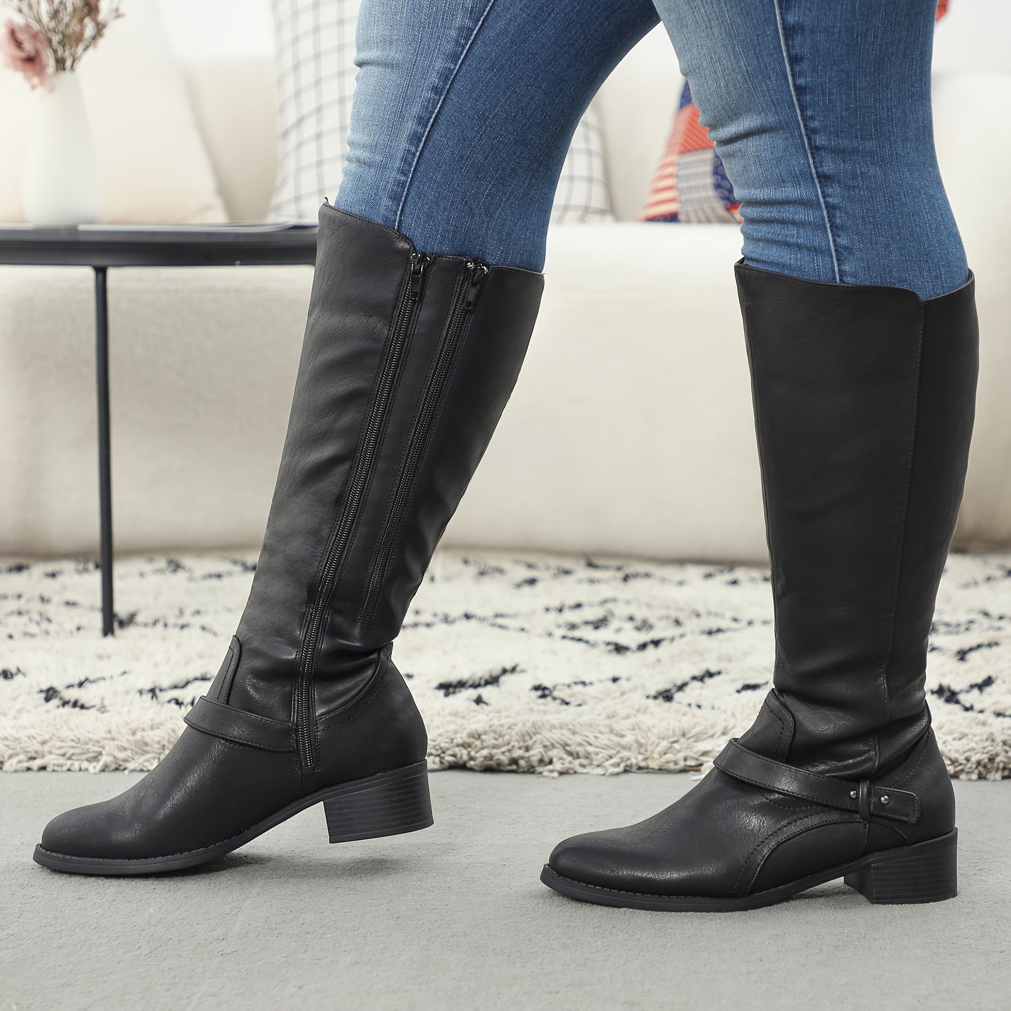 onlymaker Knee High Boots for Women Chunky Heel Square Toe High 並行輸入品 Onlymaker Women Platform Over The Knee Boots Red Patent Leather