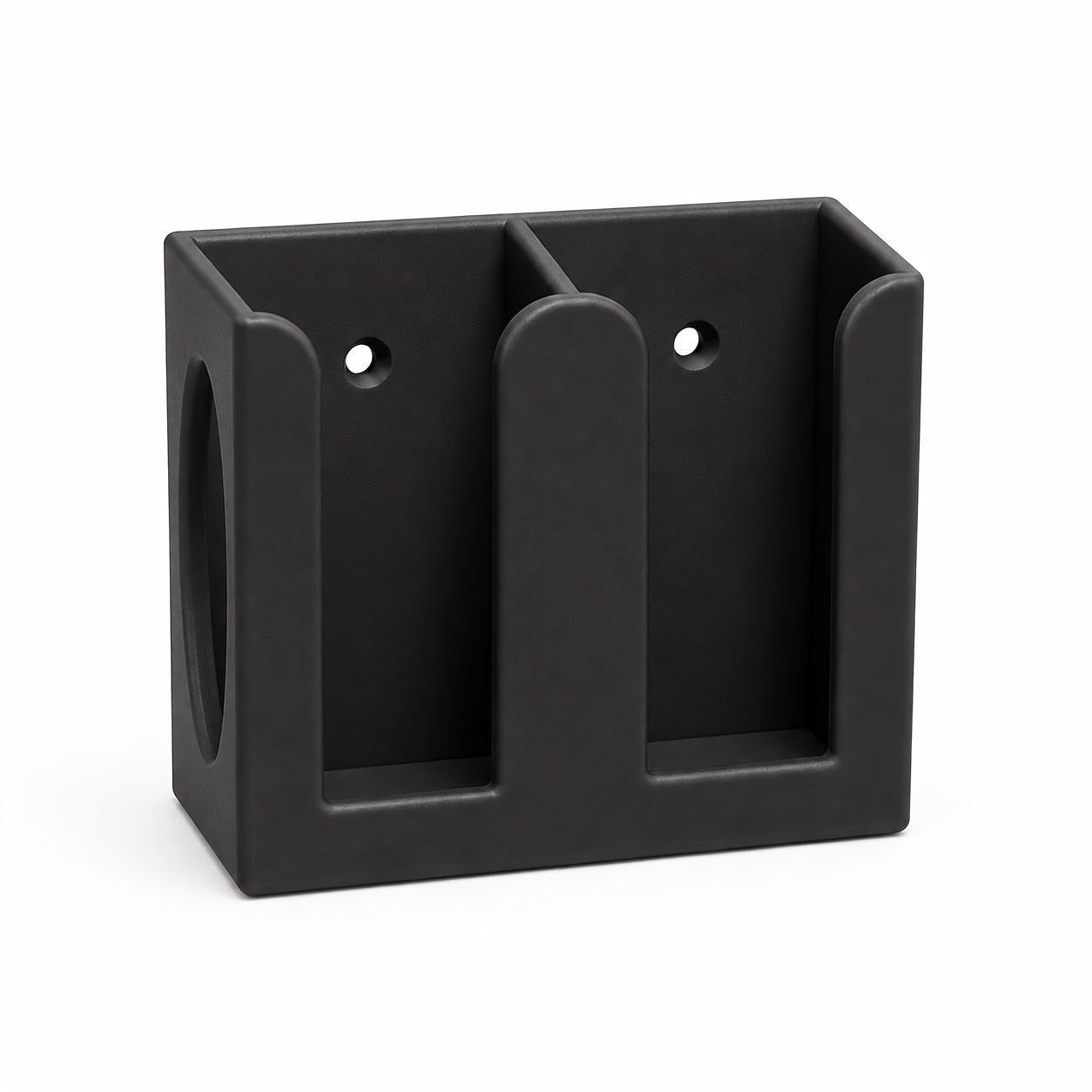 TEMU 3d Printed Wall-mounted Dual Remote Control Storage Rack, -mounted Remote Organizer, Dual-slot Design Suitable For Storing Tv Remotes And Ac