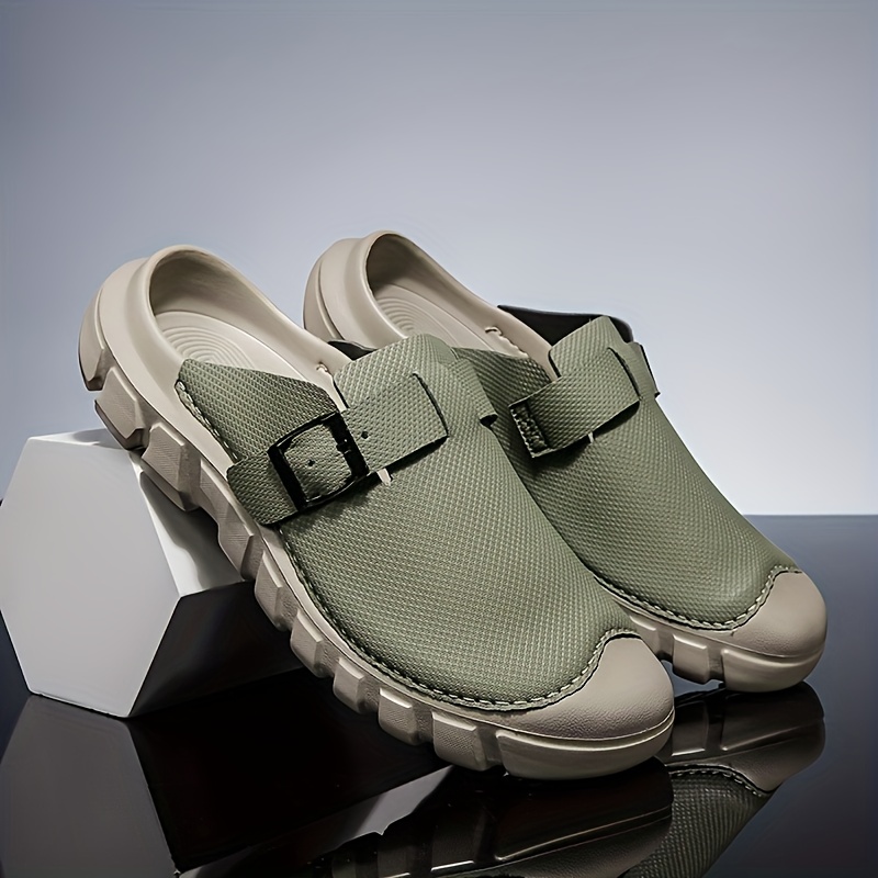 Men s & Women s   Non-Slip Slip-On Slippers -   Upper & Rubber Sole Indoor/Outdoor House Shoes with Arch, Cushioned  ,   Wear - Beige//Tan, Durable & Wear-, Versatile for Home, Office, Shopping - Unisex Casual Sneakers for Men and Women