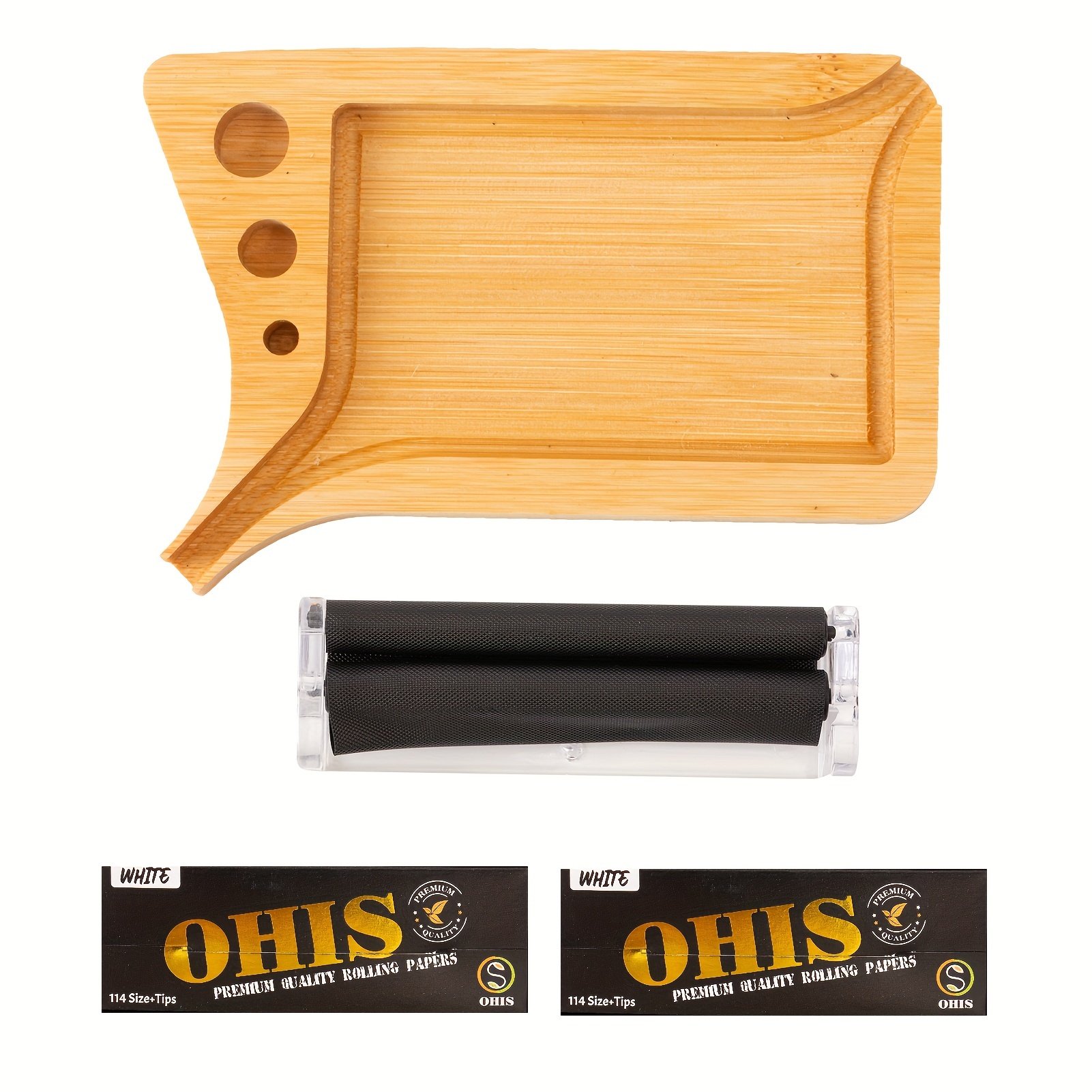 Wooden Rolling Tray Portable Wooden Tray Cigarette Rolling - Temu