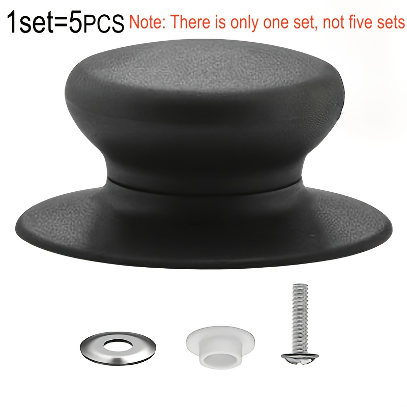 5pcs Set, Combo High-temperature Resistant Pot Lid Handle Replacement Kitchen Cookware Additions Non-slip Design