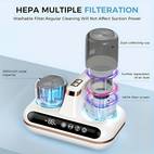 1pc household vacuum cleaner small cleaner usb charging wireless handheld cleaning used for bed sofa carpet high power household bed sheet vacuum remove dust
