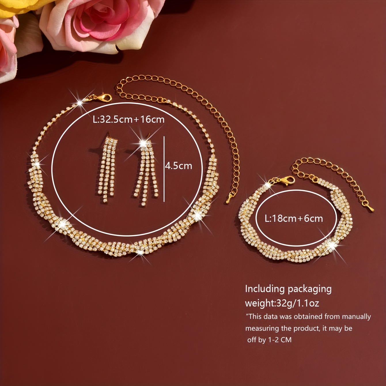 Wavy Curve Multi-Layer Jewellery Set, Unique Style