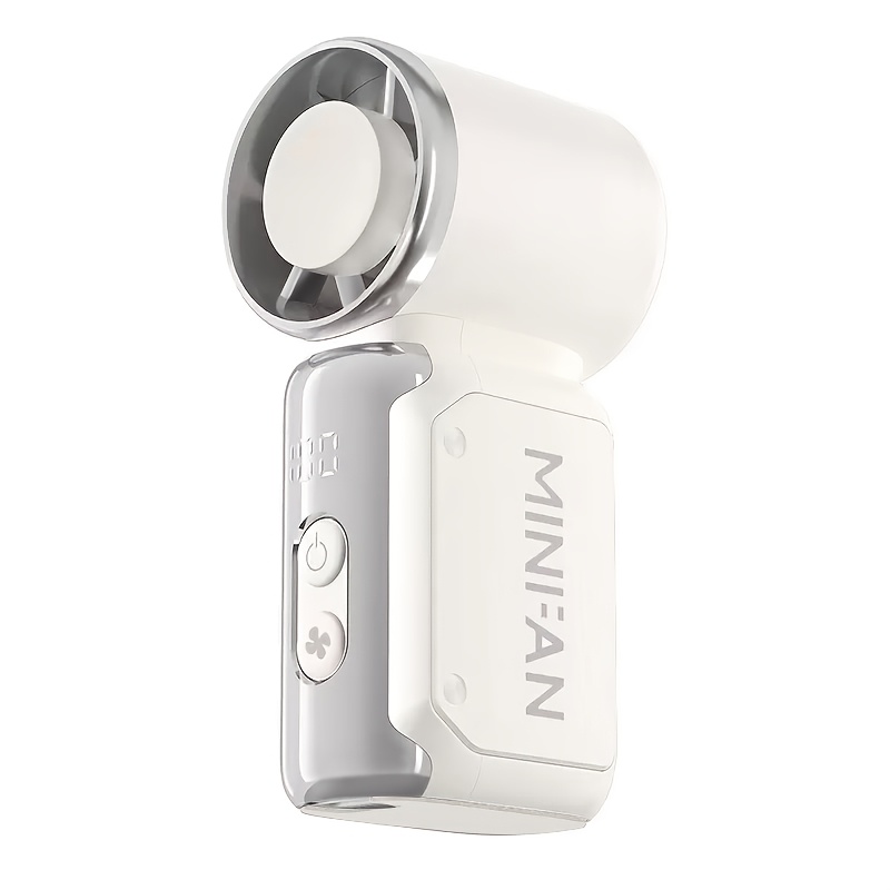 Image of 2026 New Mini Small Fan Handheld Portable Silent Mini Blade-less Electric Fan, Rechargeable Pocket Personal Fan, Suitable For Outdoor, Travel, Office Use, Travel Accessory, For Outdoor Trips