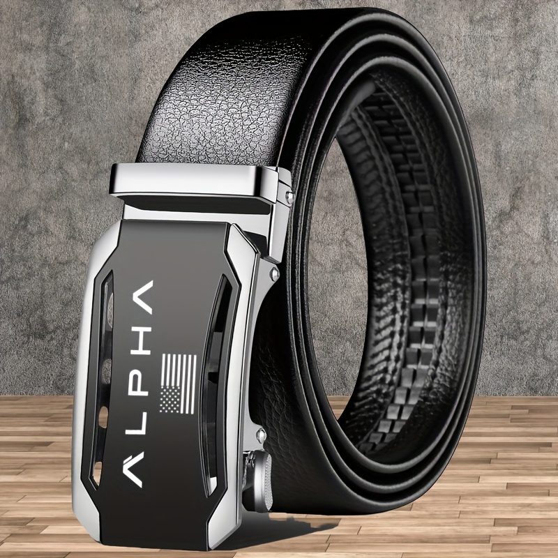 American Flag Pattern Belt with Alloy Buckle