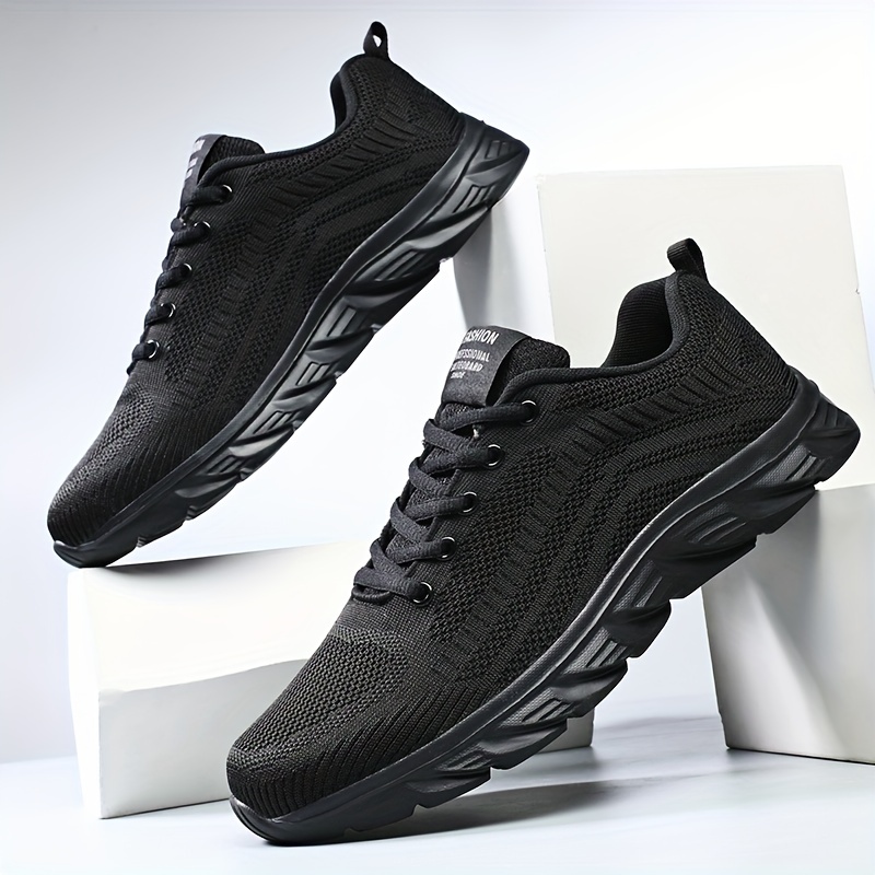 mens fashion sports running shoes breathable fabric upper eva sole low top lace up sneakers universal fit for casual running work out hiking   road running