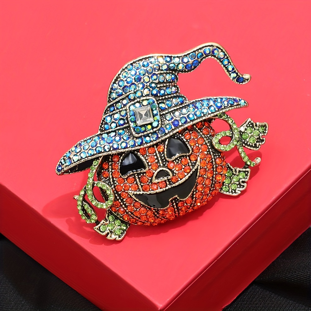 

[ ] - Halloween Brooch Rhinestones - Zinc Alloy, For Men