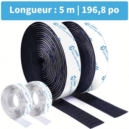 5 longueur, ruban adhésif , ruban adhésif auto-adhésif, utilisé pour la fixation des fenêtres, les cadres de photos, les moustiquaires, les tapis, les articles à , adhésif puissant pour les fournitures de bureau, , design bleu et blanc