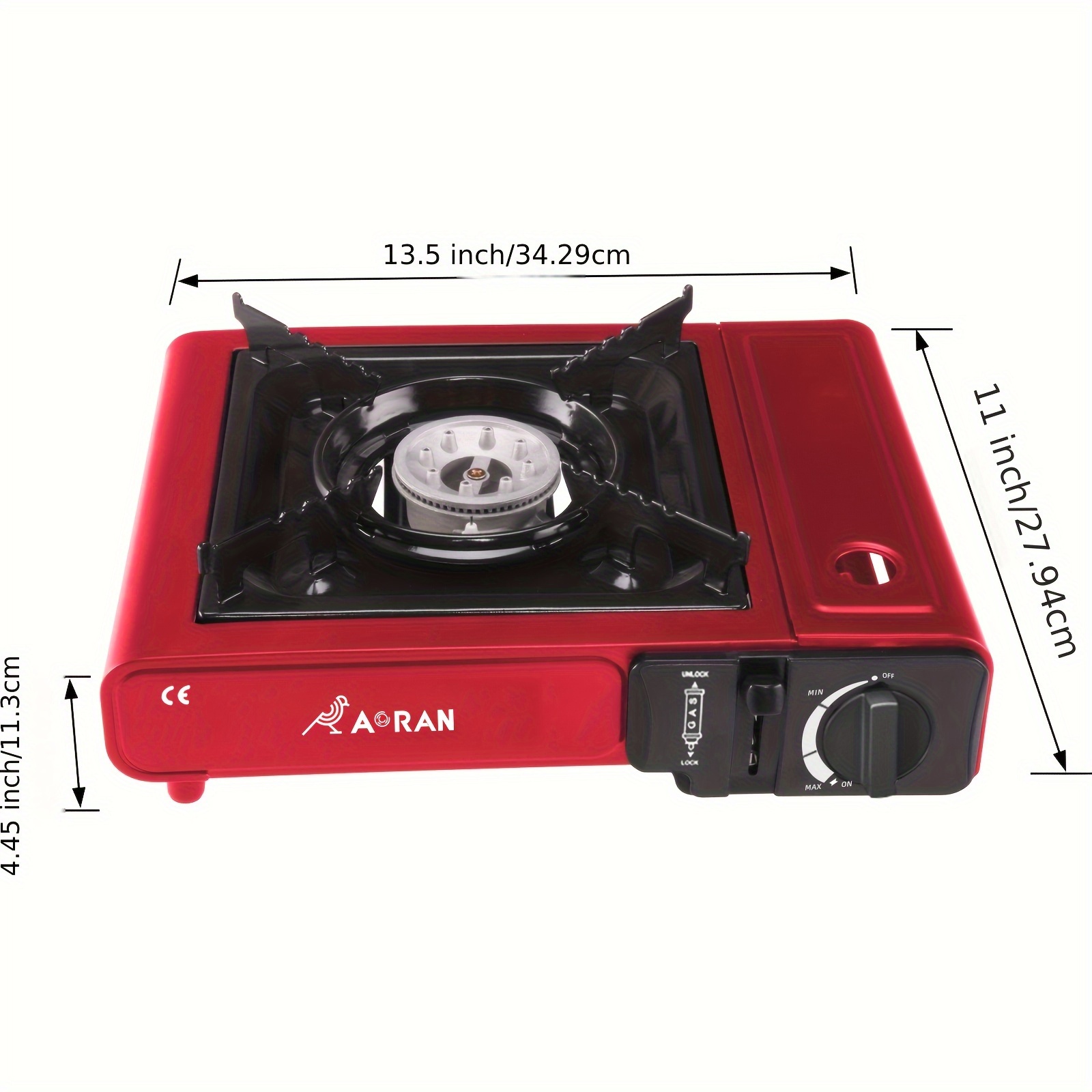 TEMU Aoran Portable Stove Korean Kitchen Camping Butane Burner Stove With Safety Lock And Piezoelectric Ignition, Energy Outdoor Camping Stove With