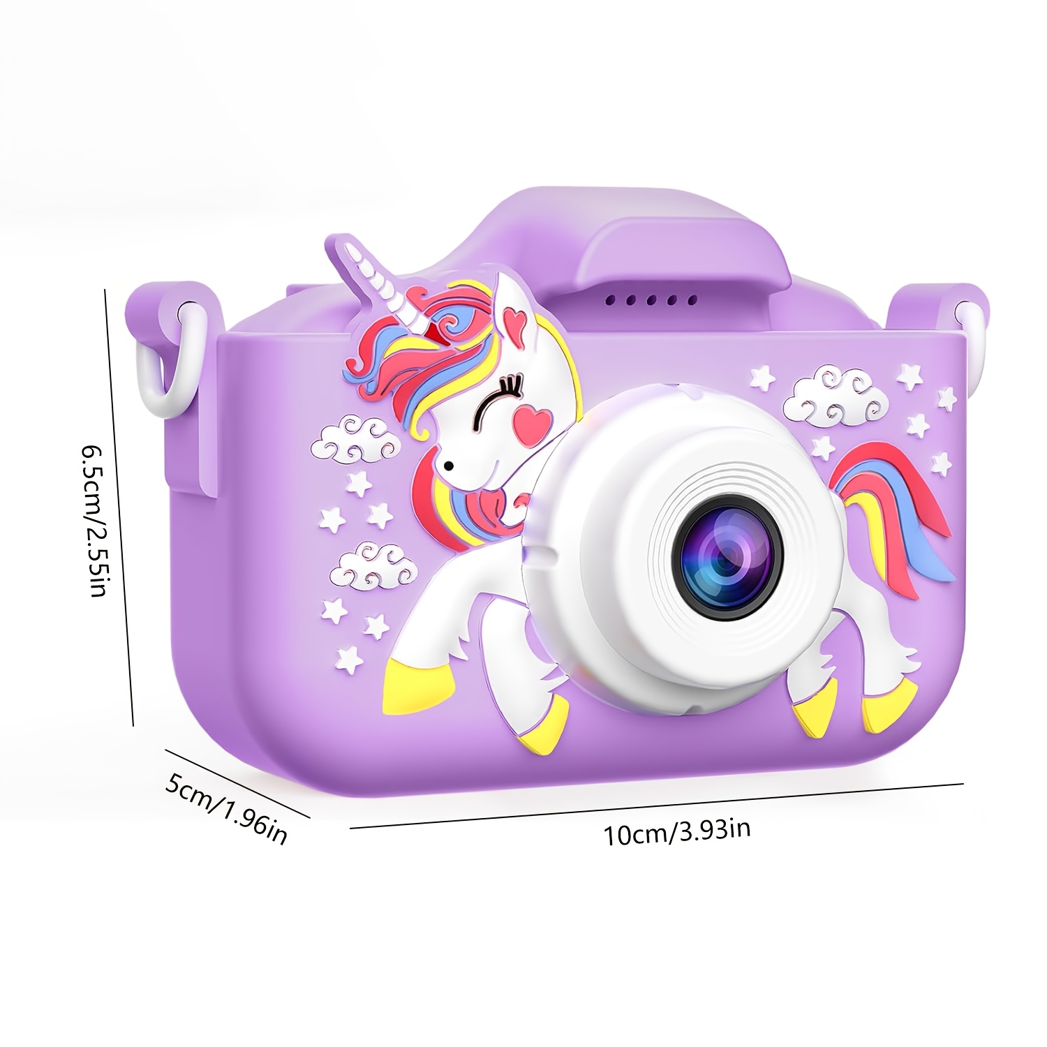 Kids Camera with 1080P HD Video, 48MP, 5 Games, USB Rechargeable Battery, 2