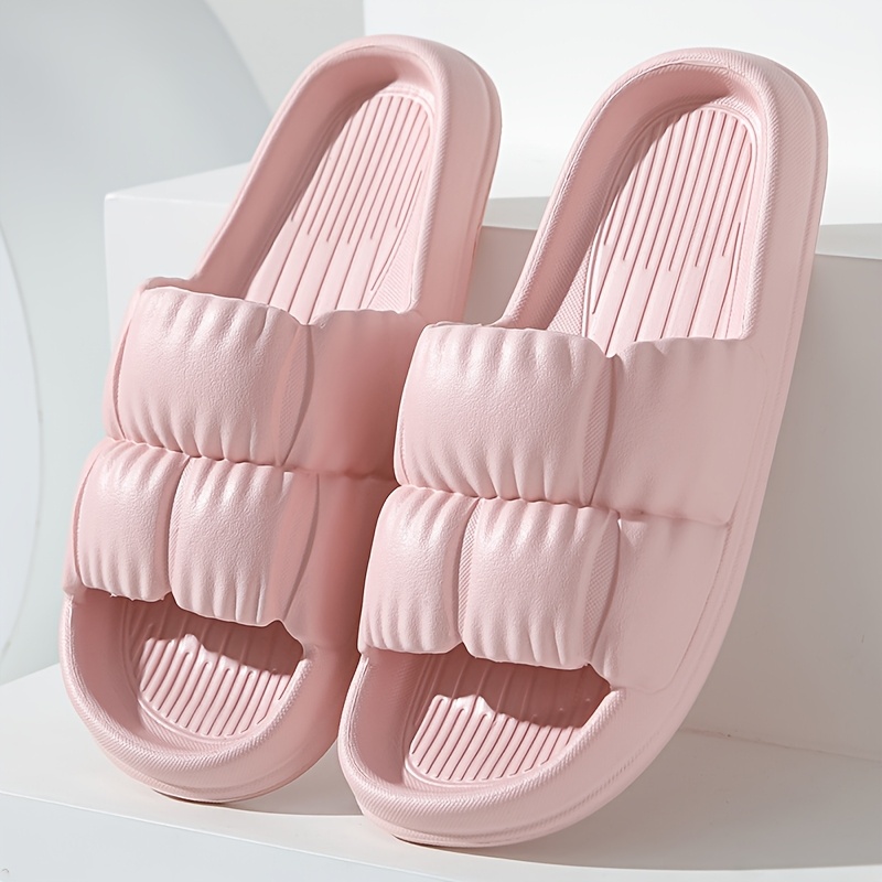 TEMU Eva Sandals For Men And Women, Comfortable And Washable, Suitable For , Featuring A Minimalist Striped Design, Perfect For Home And Beach Use, |