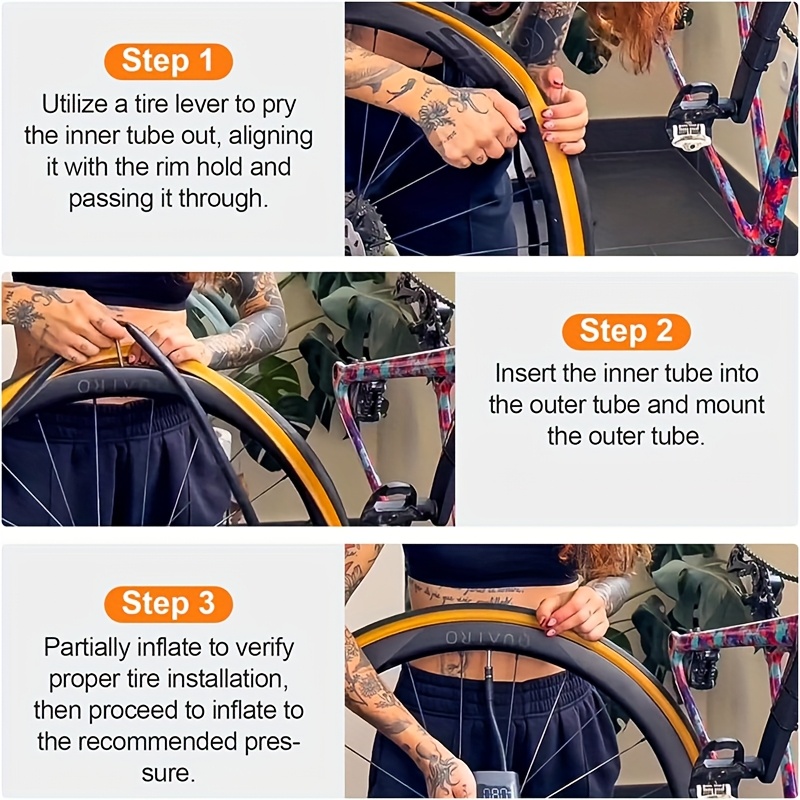 1pc bike inner tube 700x35 43 inch bicycle wheel sizes Temu