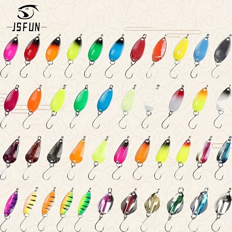43pcs/box Glitter Set Lure Metal Glitter, Suitable For Freshwater