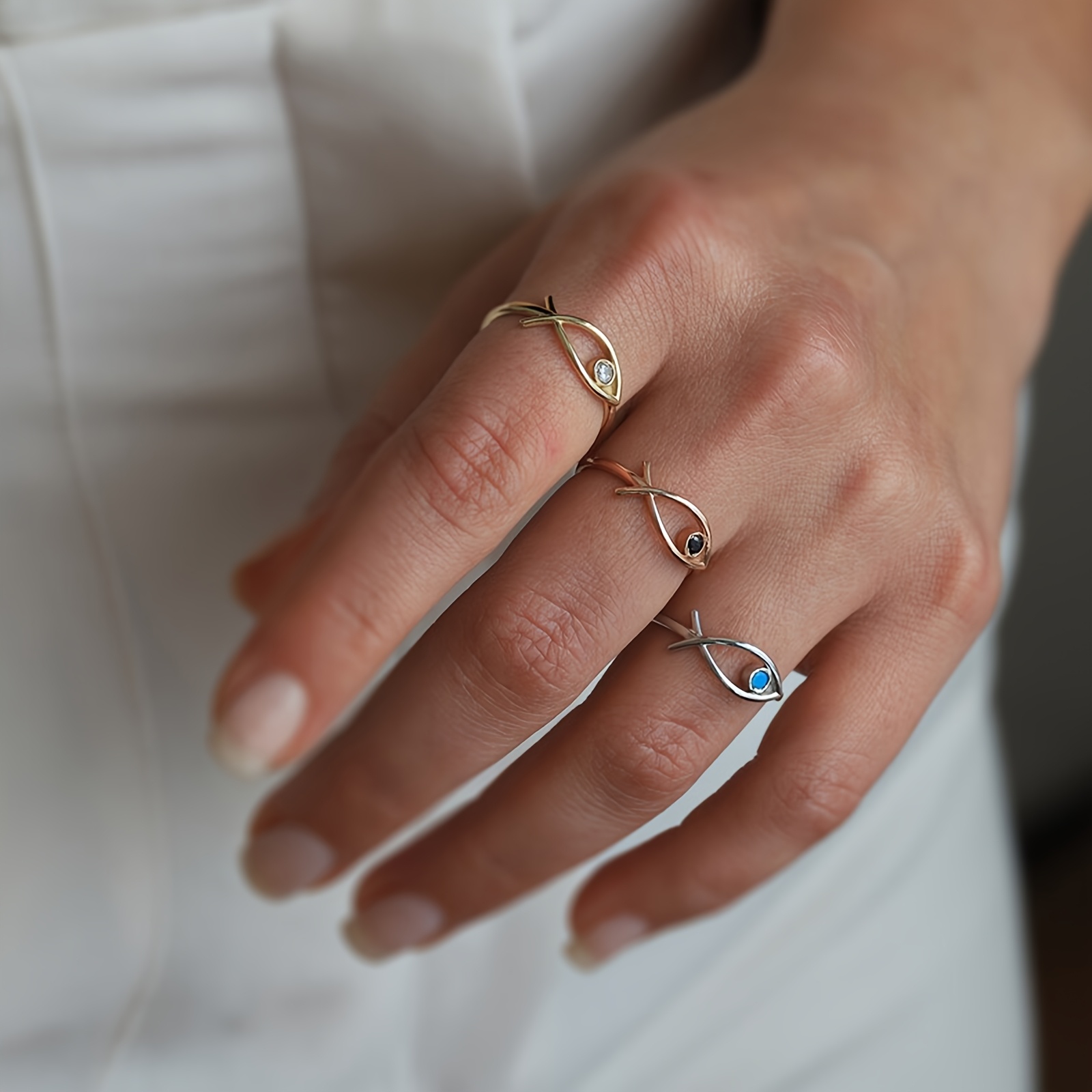 Women's 925 Sterling Silver Fish Ring — Ocean Inspired