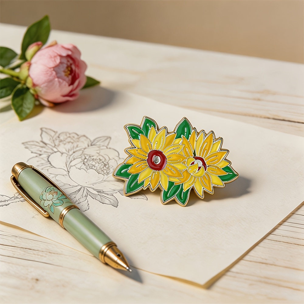Fresh Flower Badge Collar Accessory, Elegant Matching Jewelry