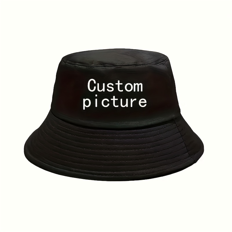E-shop Anpassbare Bucket Hats mit personalisierbarem Text, Bildern Logos, geeignet für Männer Frauen. Mit klassischem, lässigem Vintage-Stil, weichem