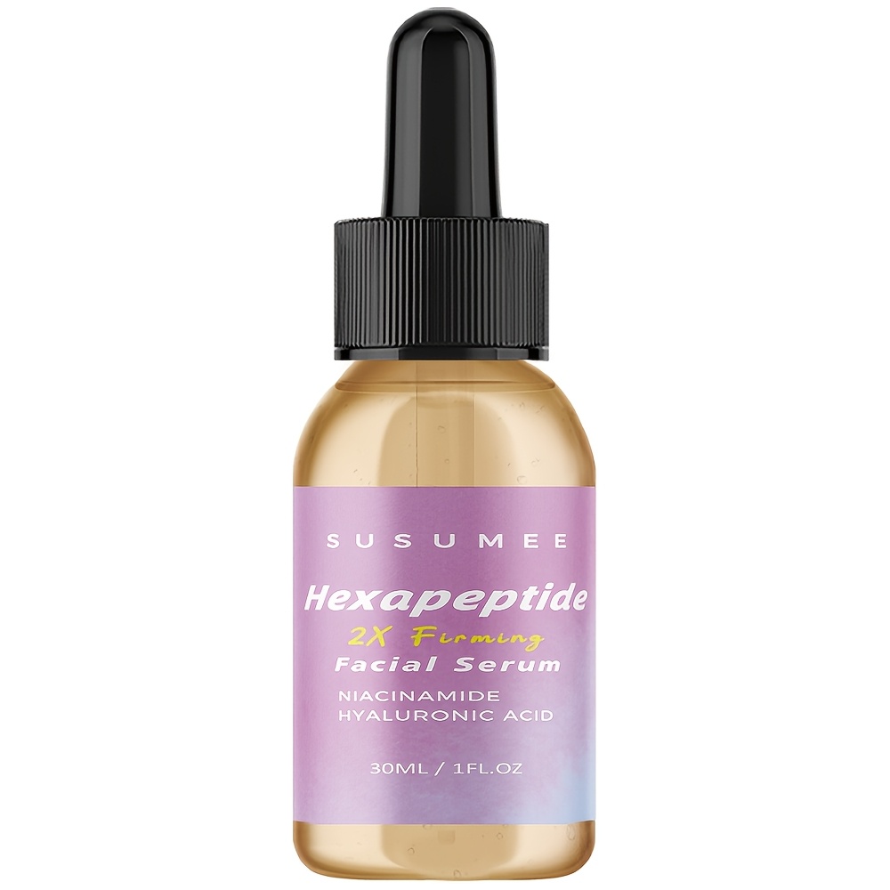 Image of Hexapeptide Facial Serum - With Niacinamide Acid, Firming And Moisturizing Skin, Home/travel Serum, For Men And Women, 30ml/1fl.oz