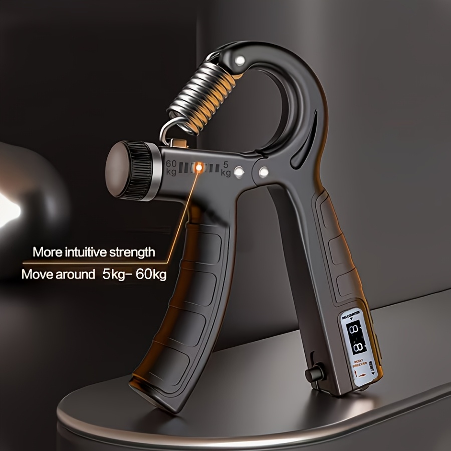 heavy duty adjustable hand gripper suitable for fitness 5 60kg 10 100kg strength training with weight settings hand forearm muscle builder for gym wrist   pull weightlifting full body workout equipment Product details 4